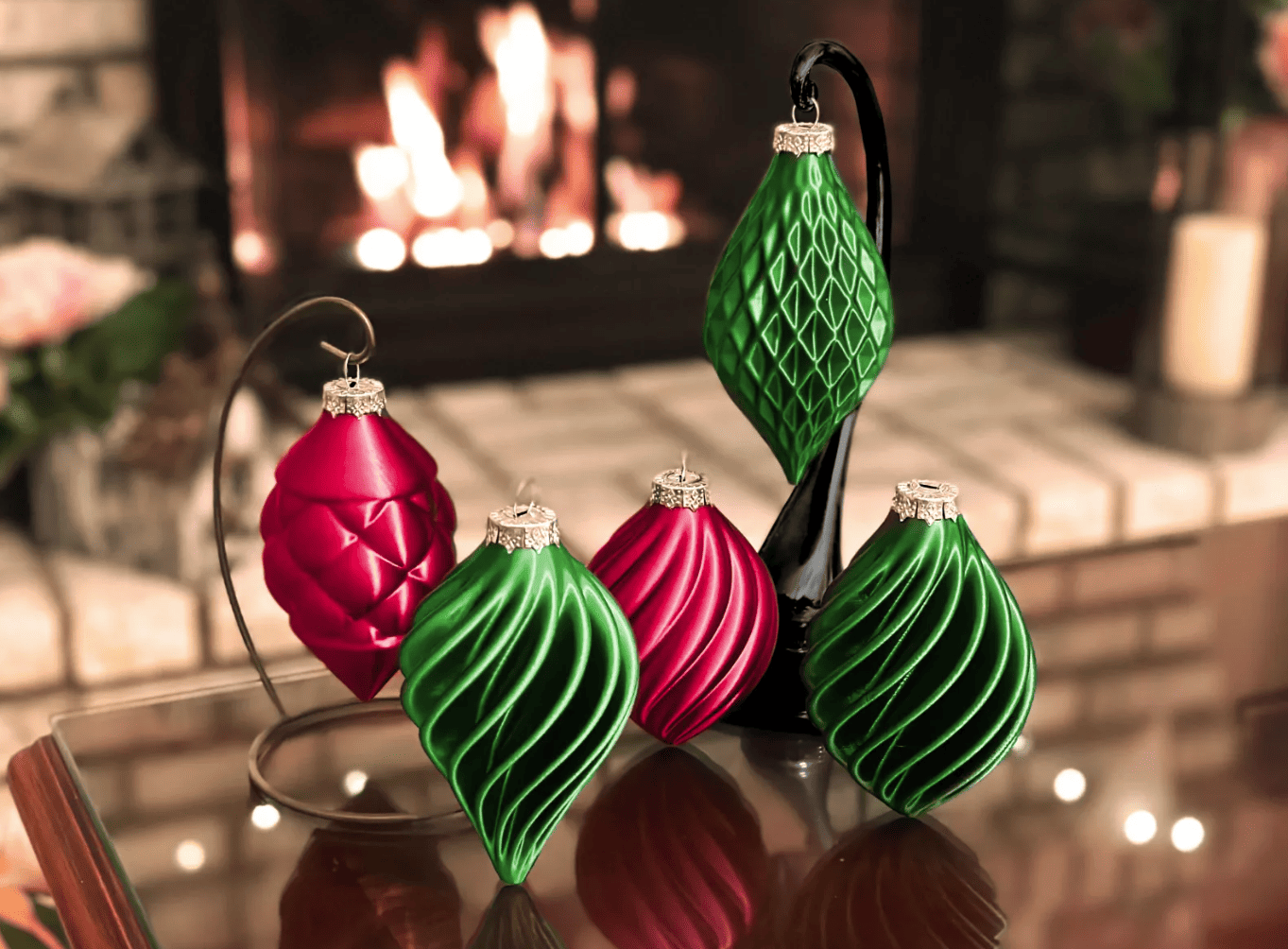 3d printed christmas decorations_indoor_christmas tree ornament set